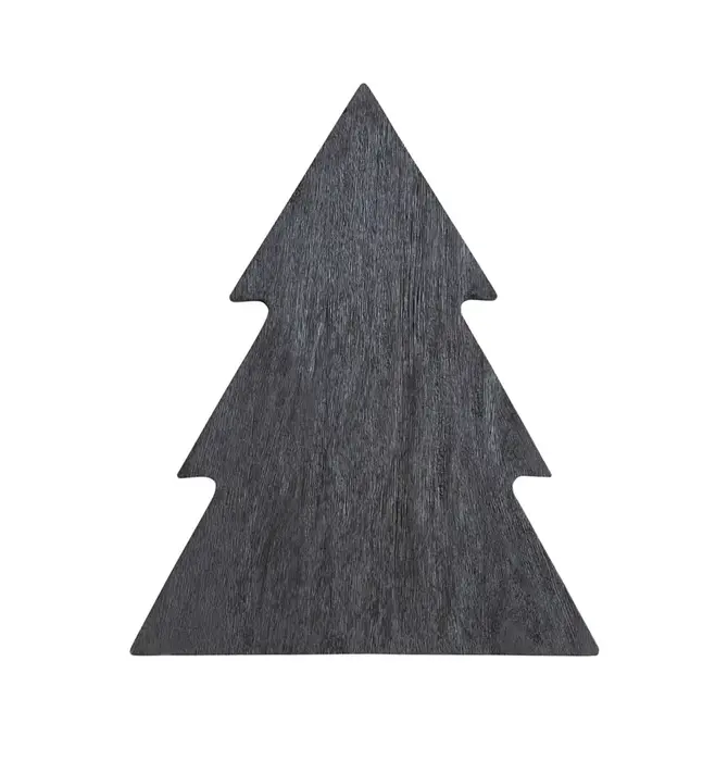Serving + Cutting Board | Tree Shape | Mango Wood | Black