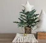 Tree Topper | Wool Felt Star | Sequins | Beige