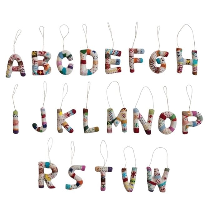 Ornament | Alphabet | Wool Felt