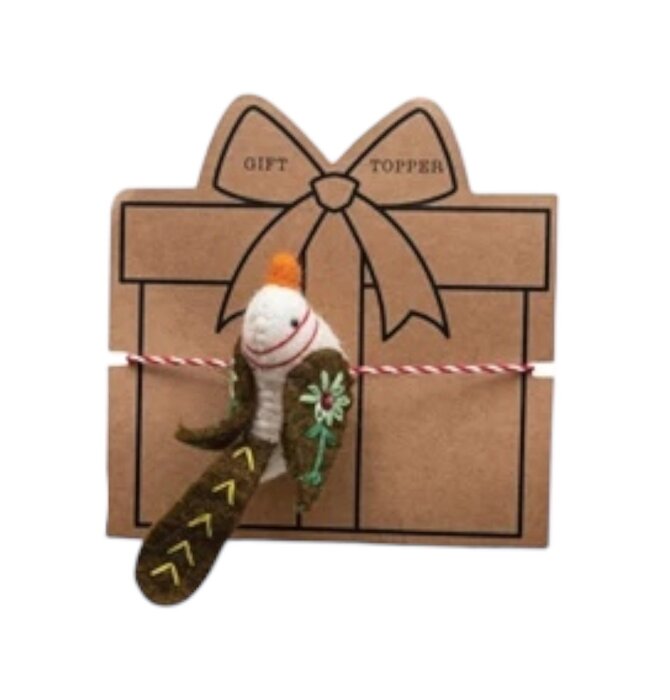 Gift Topper | Wool Felt Bird