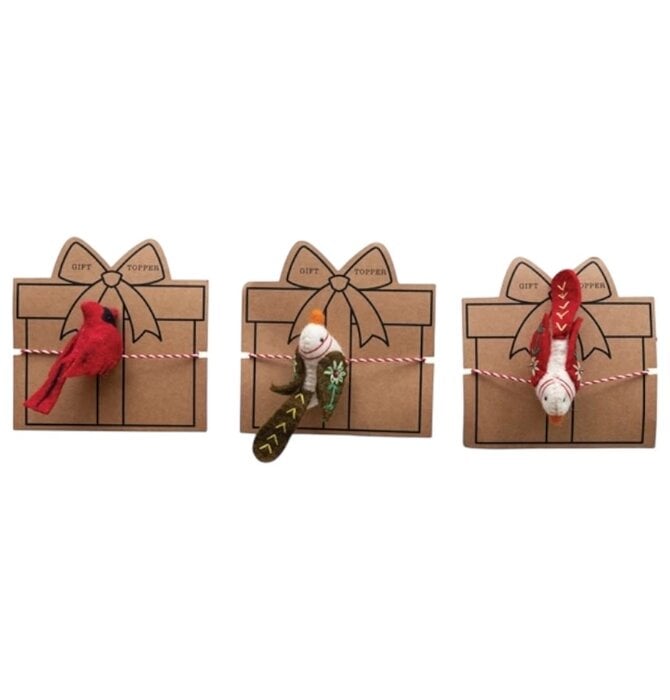 Gift Topper | Felt Birds Detailed (3 Designs)