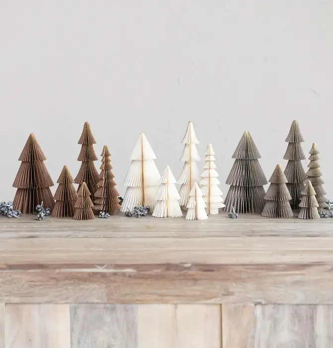 Tree Set | Paper Magnetic Honeycomb Glitter