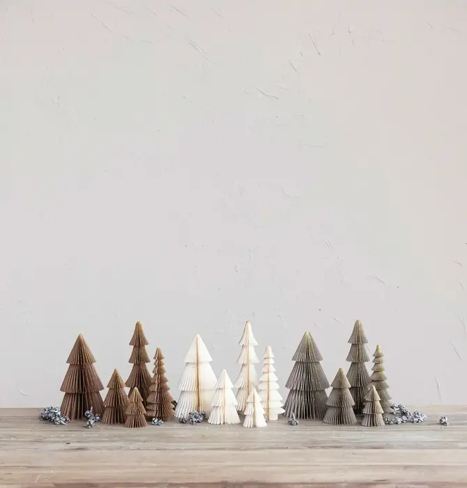 Tree Set | Paper Magnetic Honeycomb Glitter