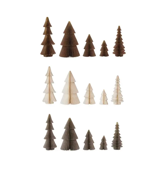 Tree Set | Paper Magnetic Honeycomb Glitter