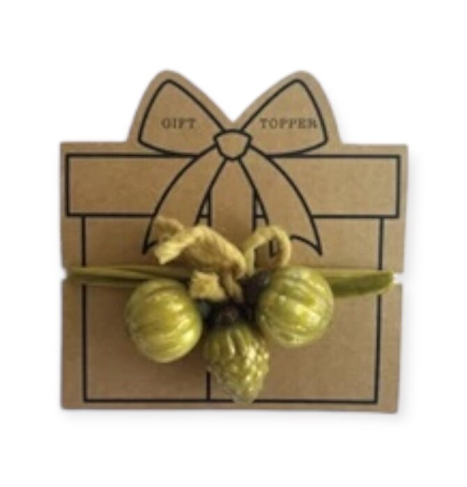 Gift Topper | Glass Ornament | Ribbon Wrap