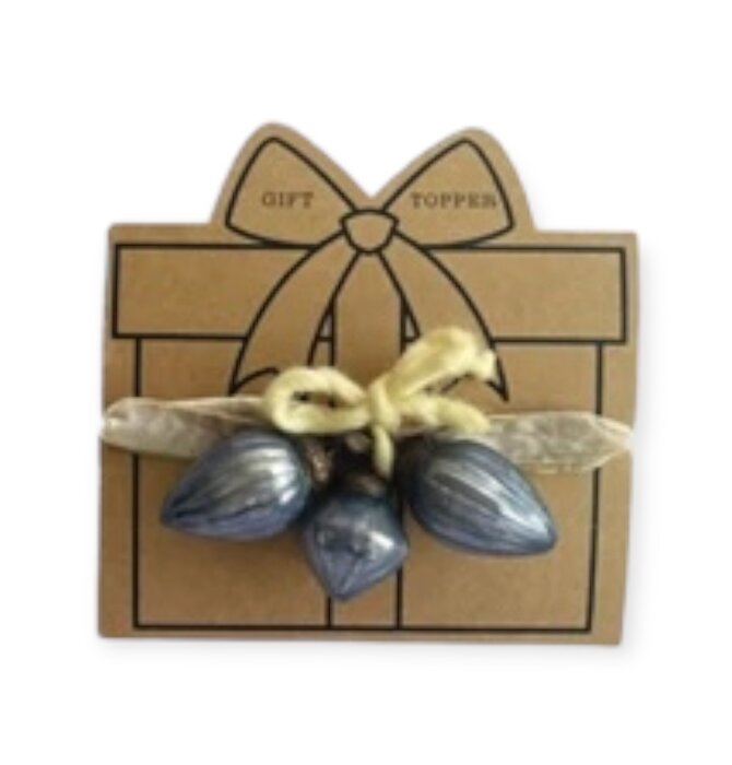 Gift Topper | Glass Ornament | Ribbon Wrap