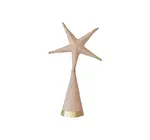 Tree Topper | Paper Mache Star | Gold Foil | Nude Color