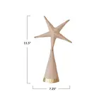 Tree Topper | Paper Mache Star | Gold Foil | Nude Color