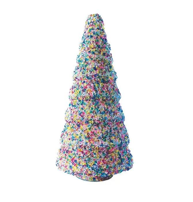 Tree | Glass | Multi-Color Sequins