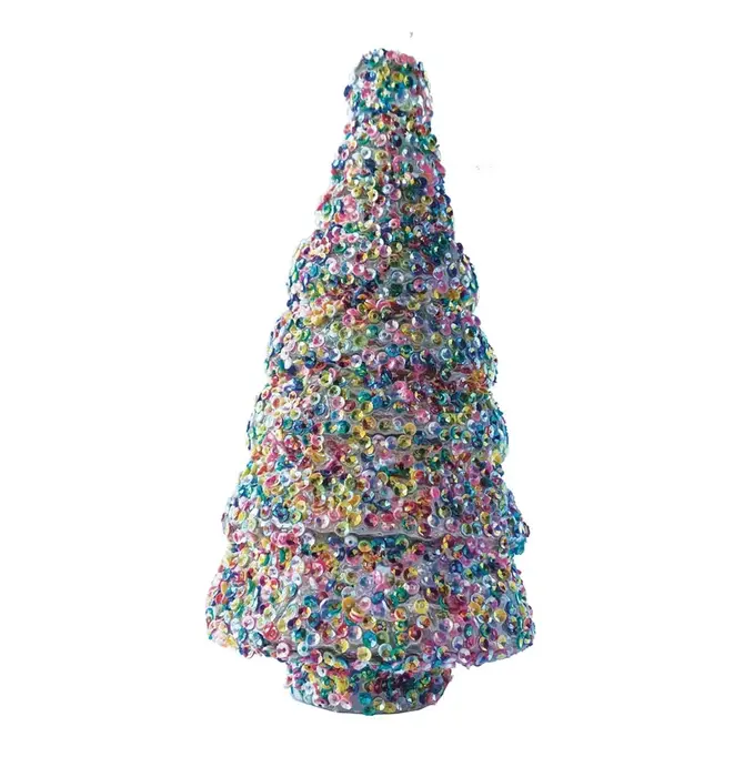 Tree | Glass | Multi-Color Sequins