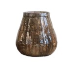 Candle Holder | Tapered Votive | Glass Mosaic | Mirrored