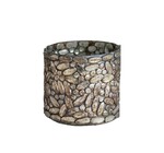 Candle Holder | Votive | Glass Mosaic | Oxidized Pewter