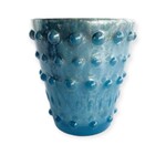 Candle Holder | Votive | Embossed Mercury Glass | Blue Colors