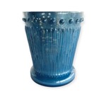 Candle Holder | Votive | Embossed Mercury Glass | Blue Colors