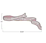 Wall Décor | Wood Ribbon | "Merry Christmas and a Happy New Year"