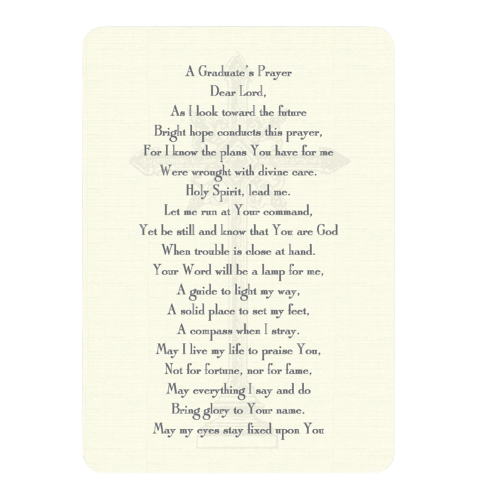 Notecards | Set/8 | Graduate's Prayer