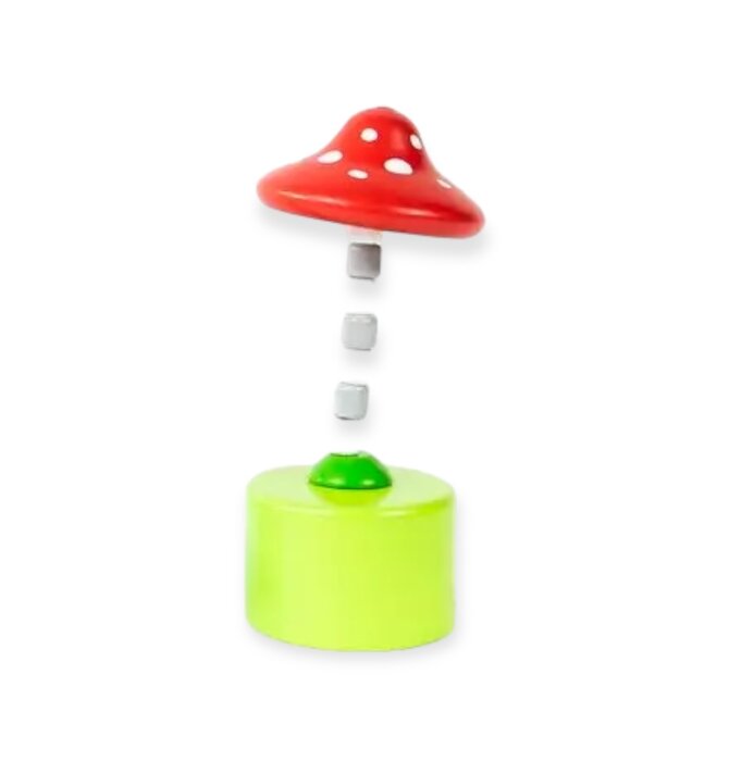 Toy | Push Puppet | Mushroom | Top Color