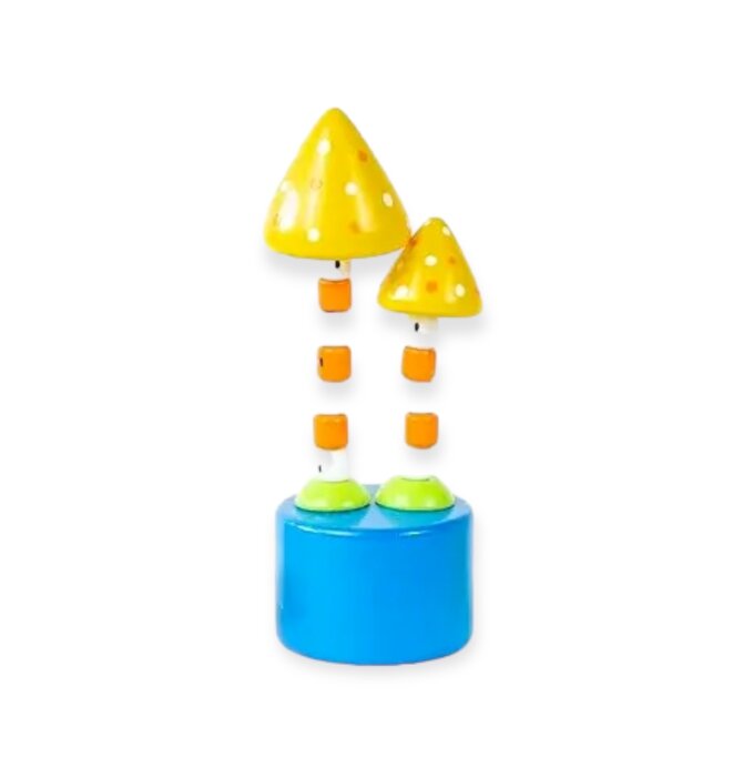 Toy | Push Puppet | Mushroom | Top Color