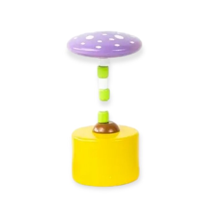 Toy | Push Puppet | Mushroom | Top Color
