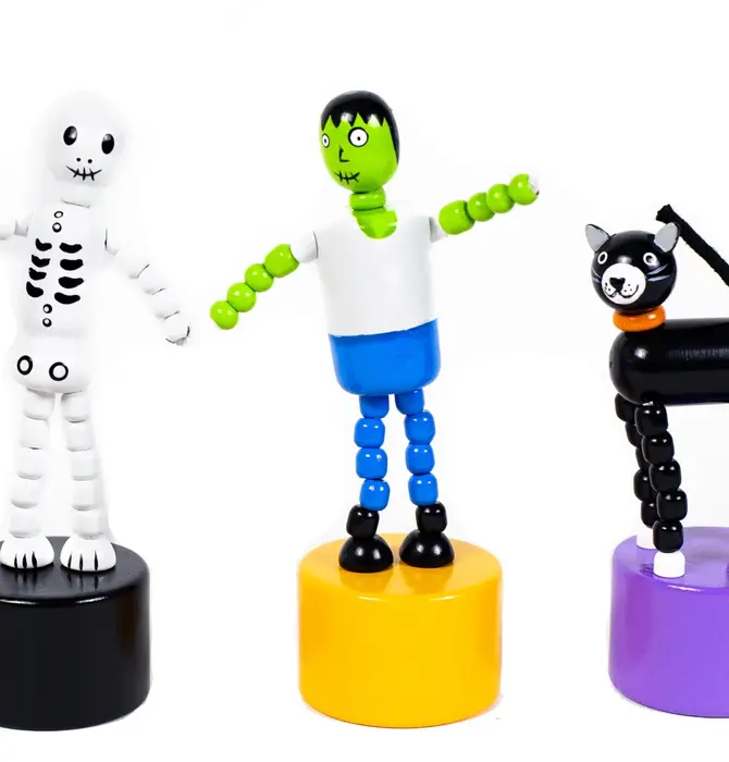 Toy | Push Puppet | Spooky Friends