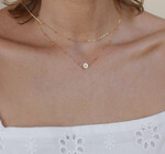 Necklace | Beaded Chain | 14K Gold Plate