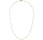 Necklace | Beaded Chain | 14K Gold Plate