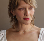Necklace | Beaded Chain | 14K Gold Plate