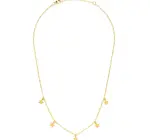 Necklace | Five Stars |14K Gold Plate