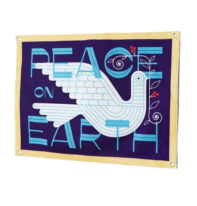 Banner | Camp Flag | Peace on Earth (Dove)