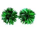 Earrings | Party Pom Stud | Green Tinsel