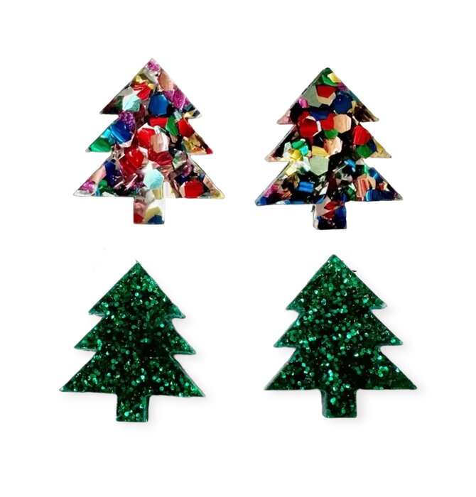 Earrings | Christmas Tree | Medium Stud
