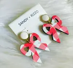 Earrings | Bow Dangle | Gingham