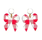 Earrings | Bow Dangle | Gingham