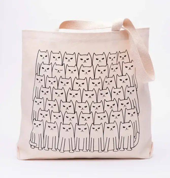 Bag | Canvas Tote | Cats