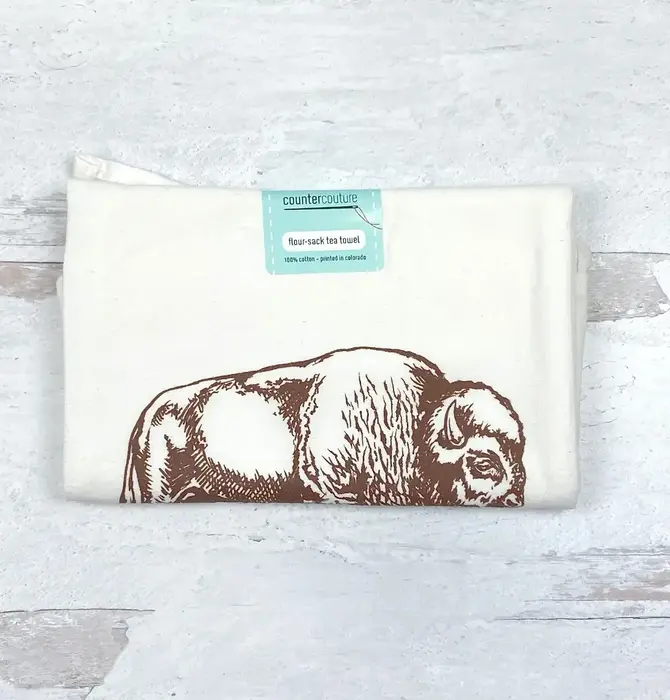 Tea Towel | Flour Sack | Bison