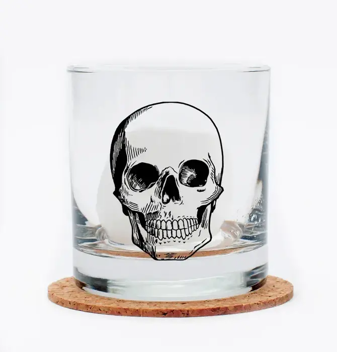 Rocks Glass | Skull