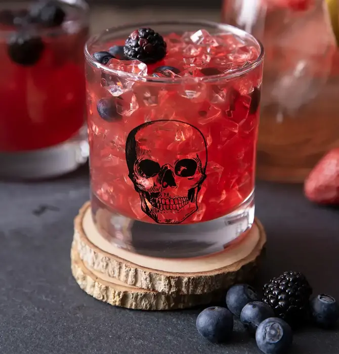 Rocks Glass | Skull