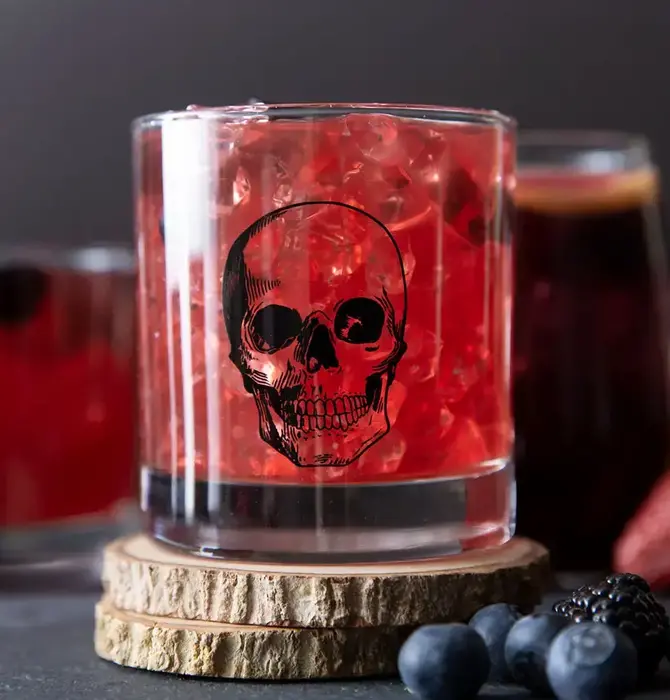Rocks Glass | Skull