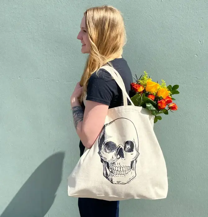 Bag | Canvas Tote | Skull