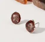 Post Earrings | Sterling Silver | "Down to Earth" Geode