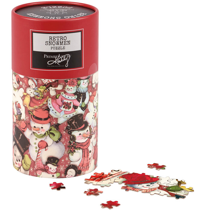 Puzzle | 500-Piece | Retro Snowmen