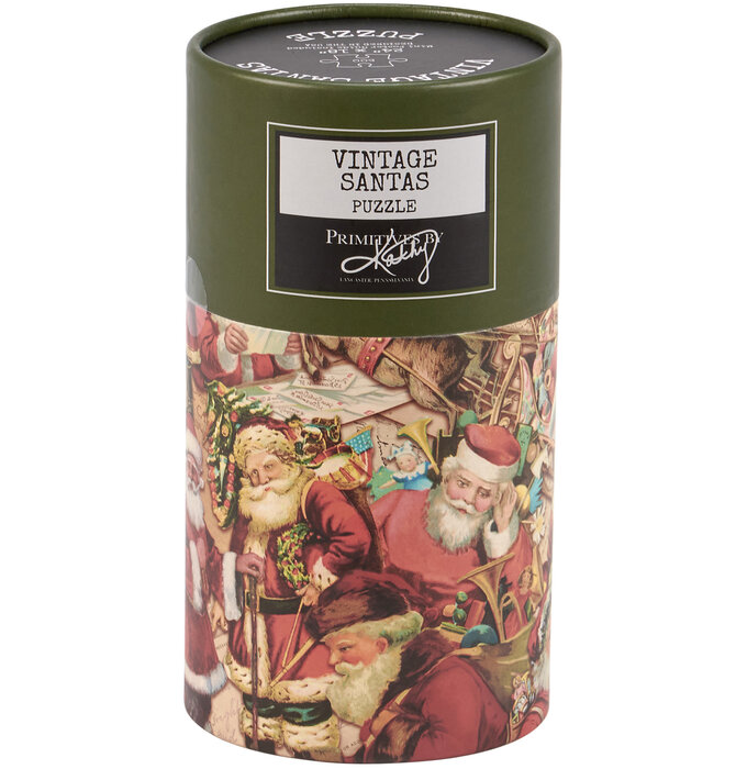 Puzzle | 500-Piece | Vintage Santas
