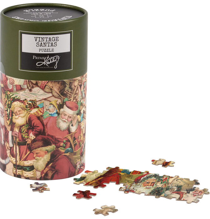 Puzzle | 500-Piece | Vintage Santas