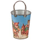 Metal Wall Bucket | Retro Deer