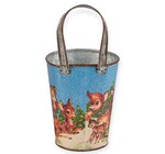Metal Wall Bucket | Retro Deer