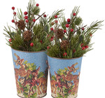 Metal Wall Bucket | Retro Deer