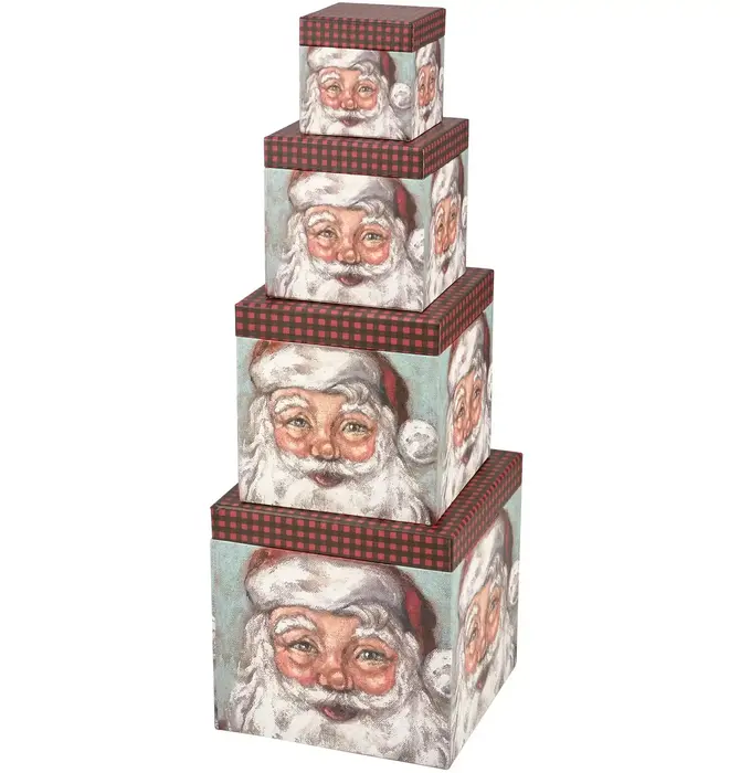 Box | Stacking Santa (4 Sizes)