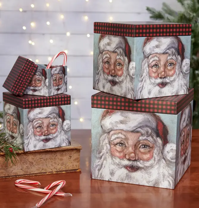 Box | Stacking Santa (4 Sizes)
