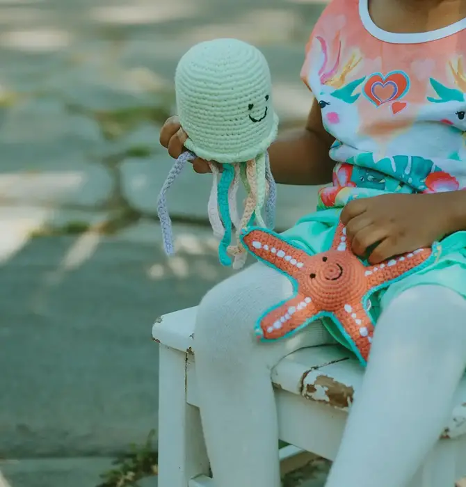 Toy | Crochet Rattle | Starfish