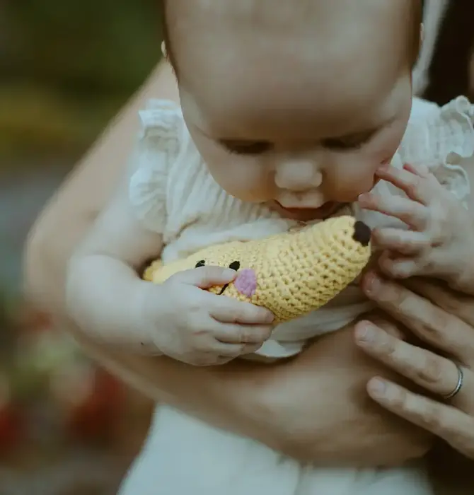 x-Toy | Crochet Rattle | Banana